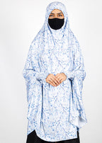 BeingMuslims Printed Khimar H with elastic Sleeves