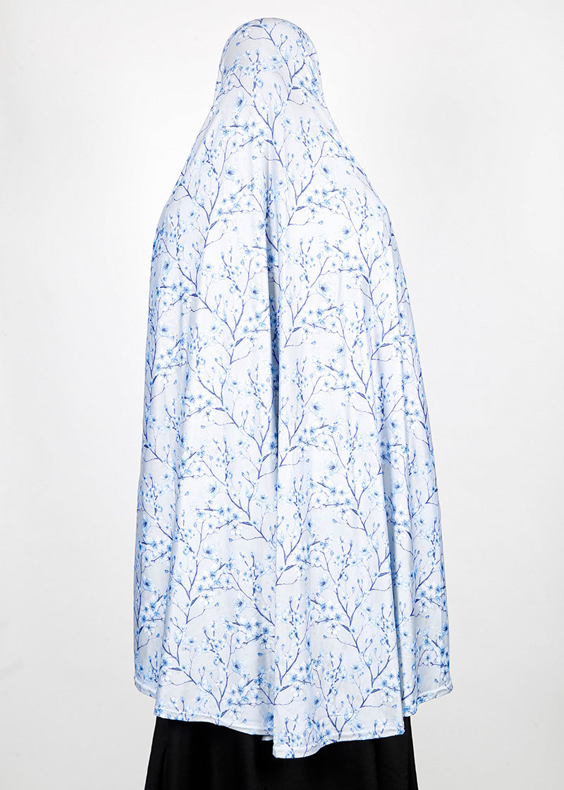 BeingMuslims Printed Khimar H with elastic Sleeves