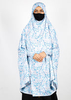 BeingMuslims Printed Khimar I with elastic Sleeves