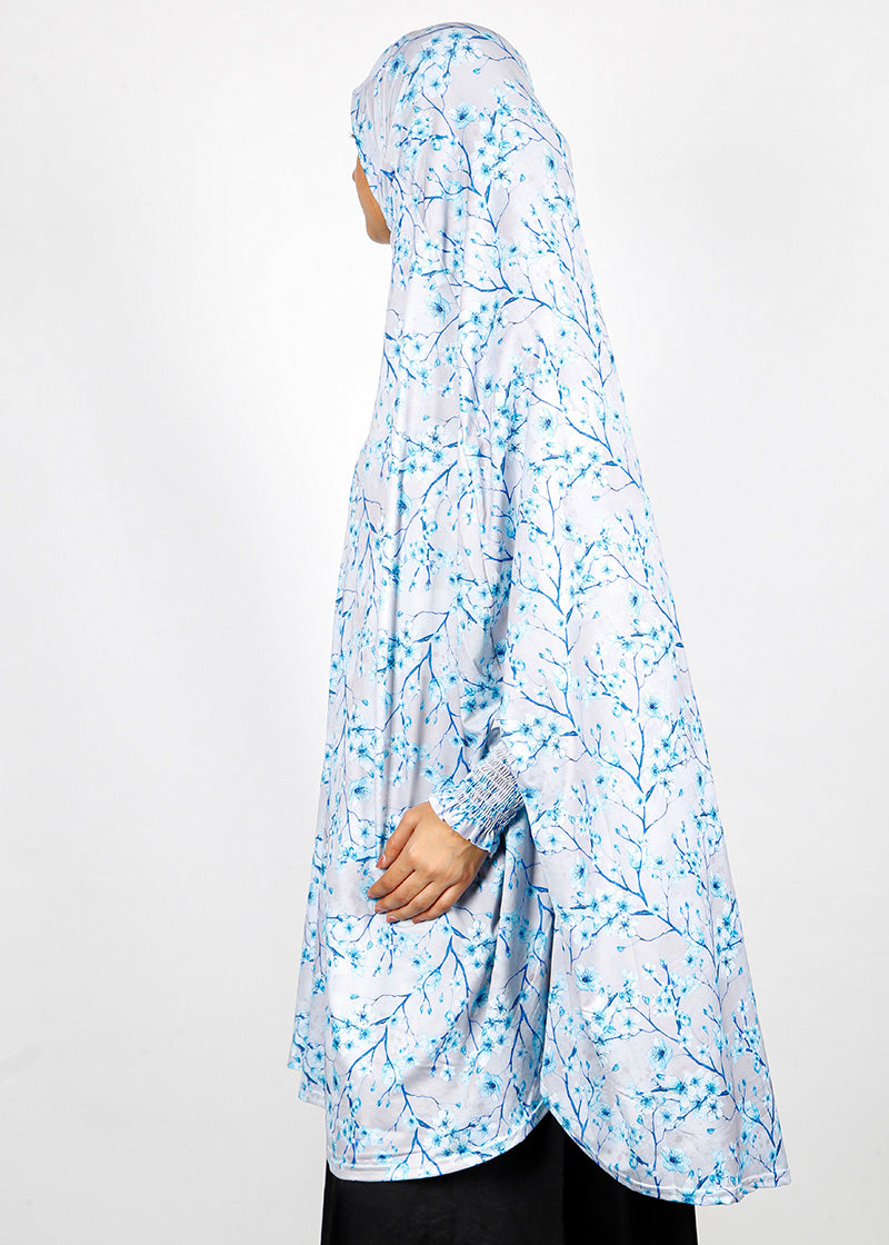 BeingMuslims Printed Khimar I with elastic Sleeves