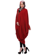 Maroon Kaftan Shrug