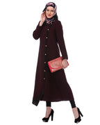Purple Button-down Abaya