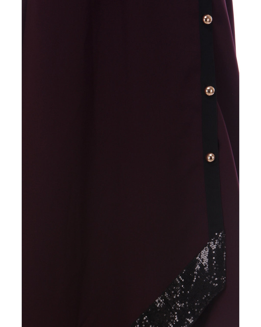 Purple Button-down Abaya