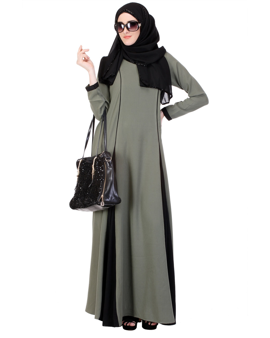 Inverted Pleat Frock Abaya
