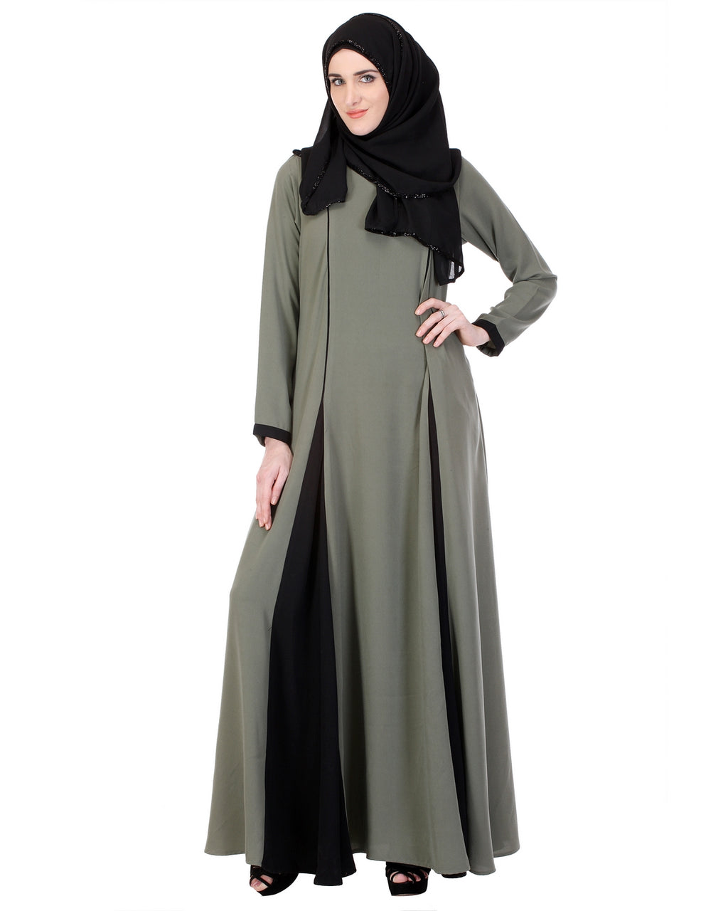 Inverted Pleat Frock Abaya