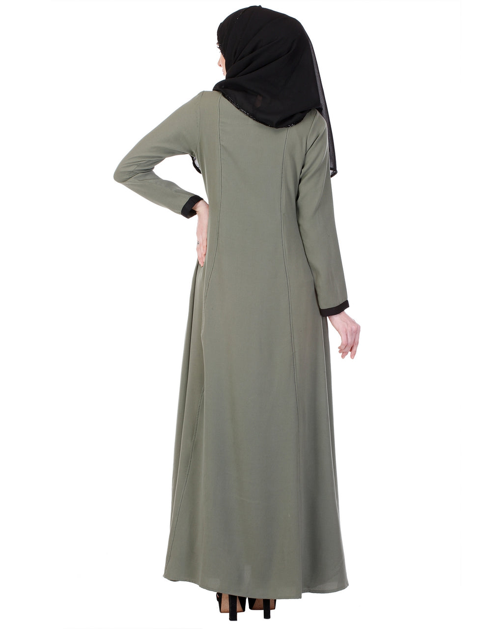 Inverted Pleat Frock Abaya