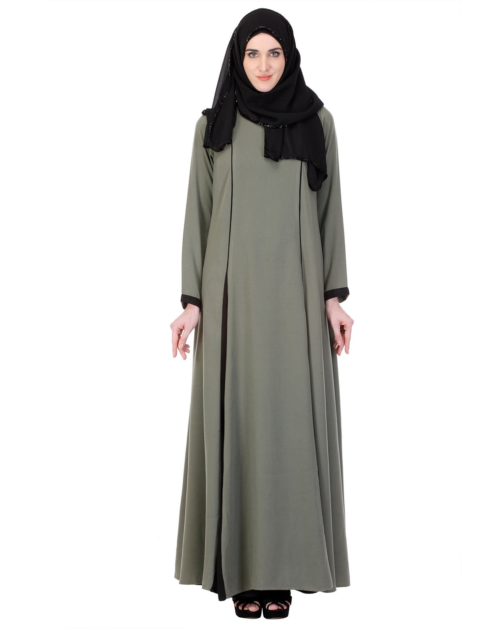 Inverted Pleat Frock Abaya