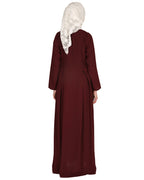 Hand Crafted Checkered Yoke Abaya