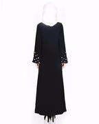 Delicate Pearl Hand Embroidered Abaya