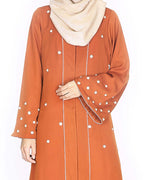 Delicate Pearl Hand Embroidered Abaya