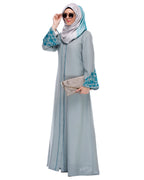 Sophisticated Abaya With Thread Embroidery