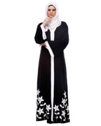 Abaya With Applique Embroidery