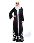 Abaya With Applique Embroidery