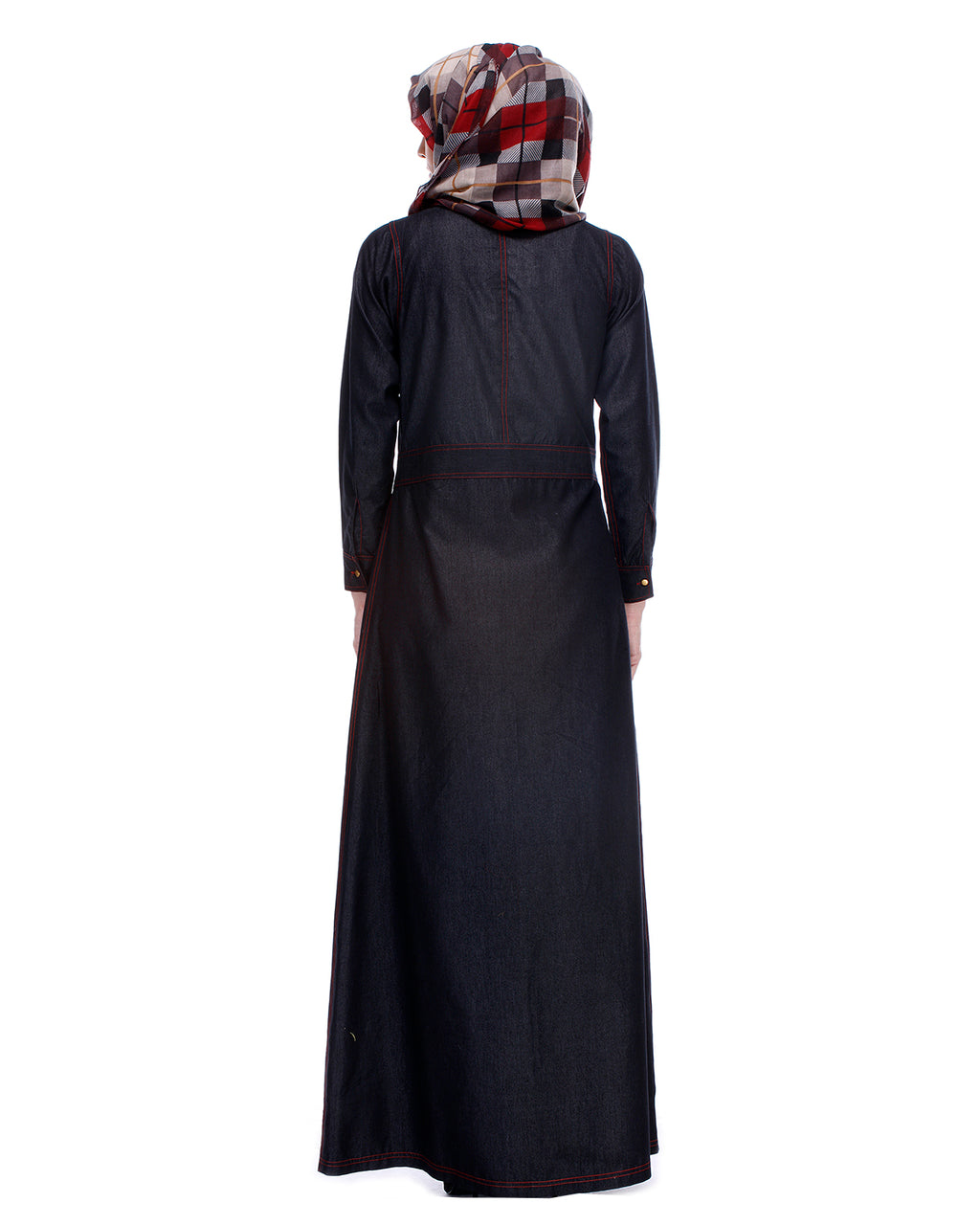 Black Denim Abaya