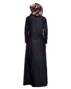 Black Denim Abaya