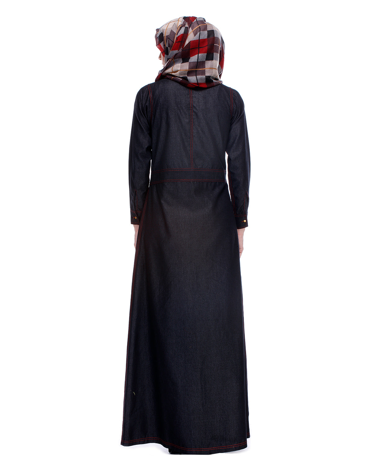 Black Denim Abaya