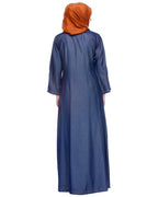 Dark Blue Denim Abaya