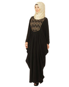 Black Kaftan with Zari Embroidery