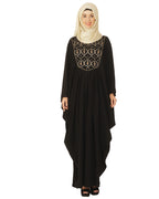Black Kaftan with Zari Embroidery