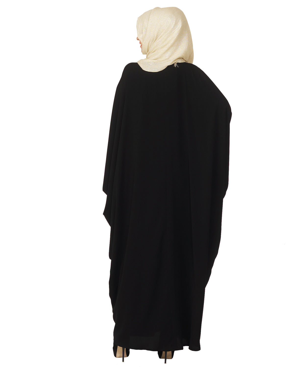 Black Kaftan with Zari Embroidery