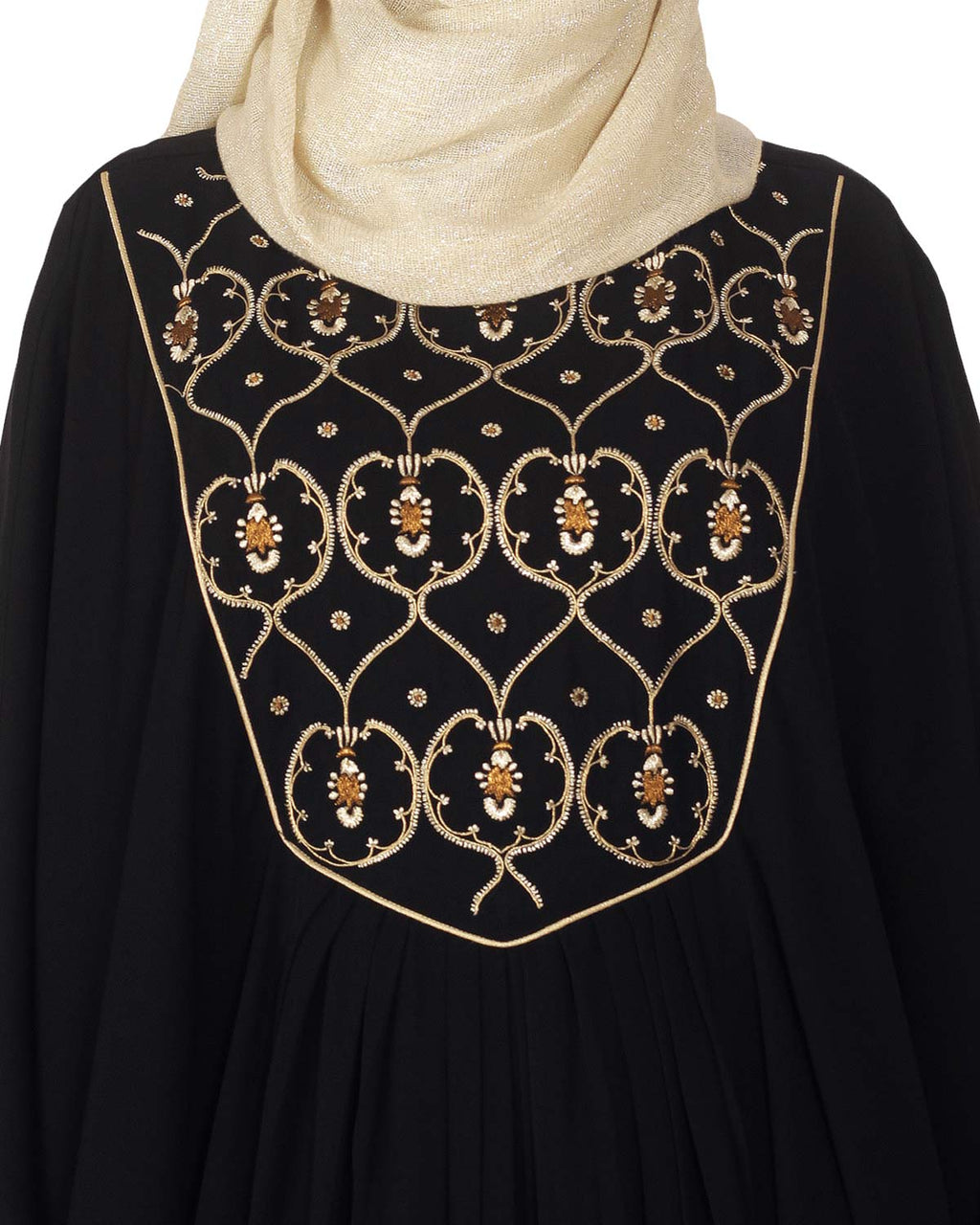 Black Kaftan with Zari Embroidery