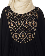 Black Kaftan with Zari Embroidery