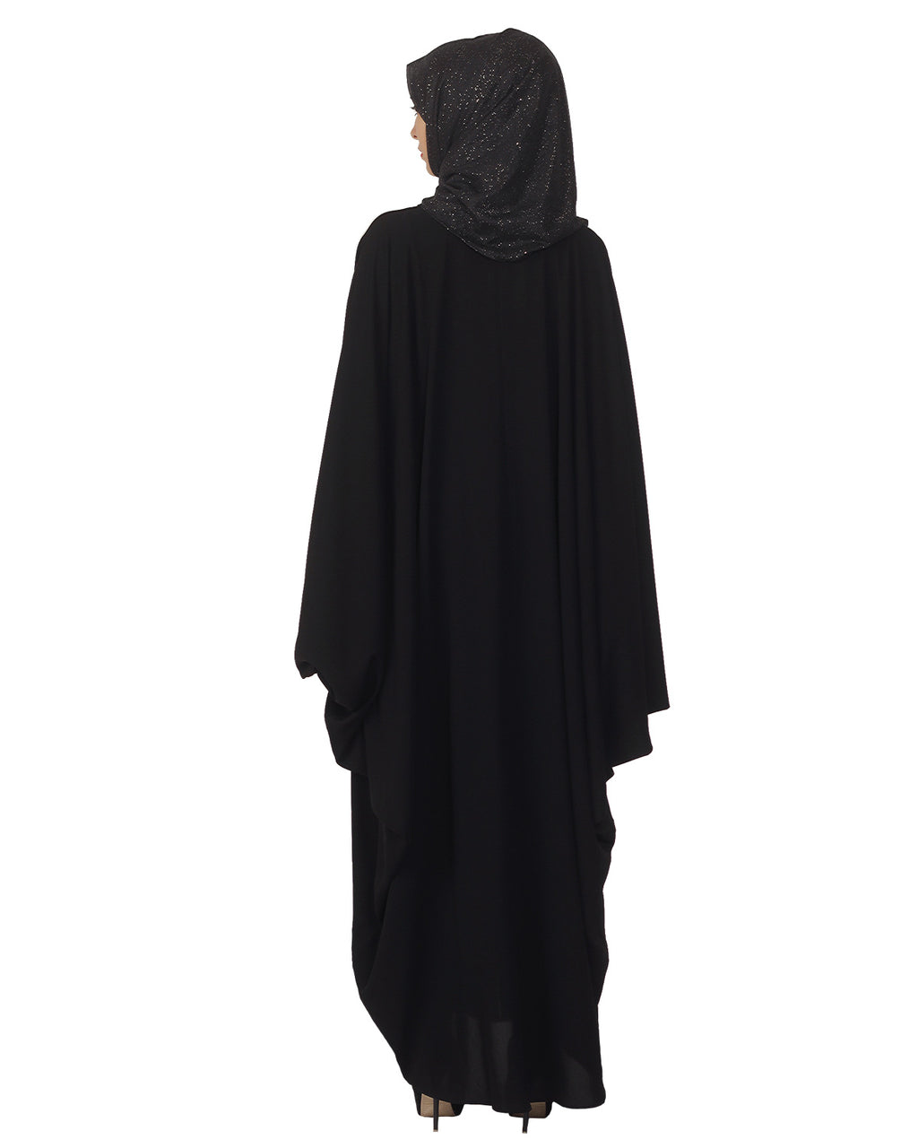 Black Kaftan with Embroidered Belt
