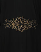 Black Kaftan with Embroidered Belt