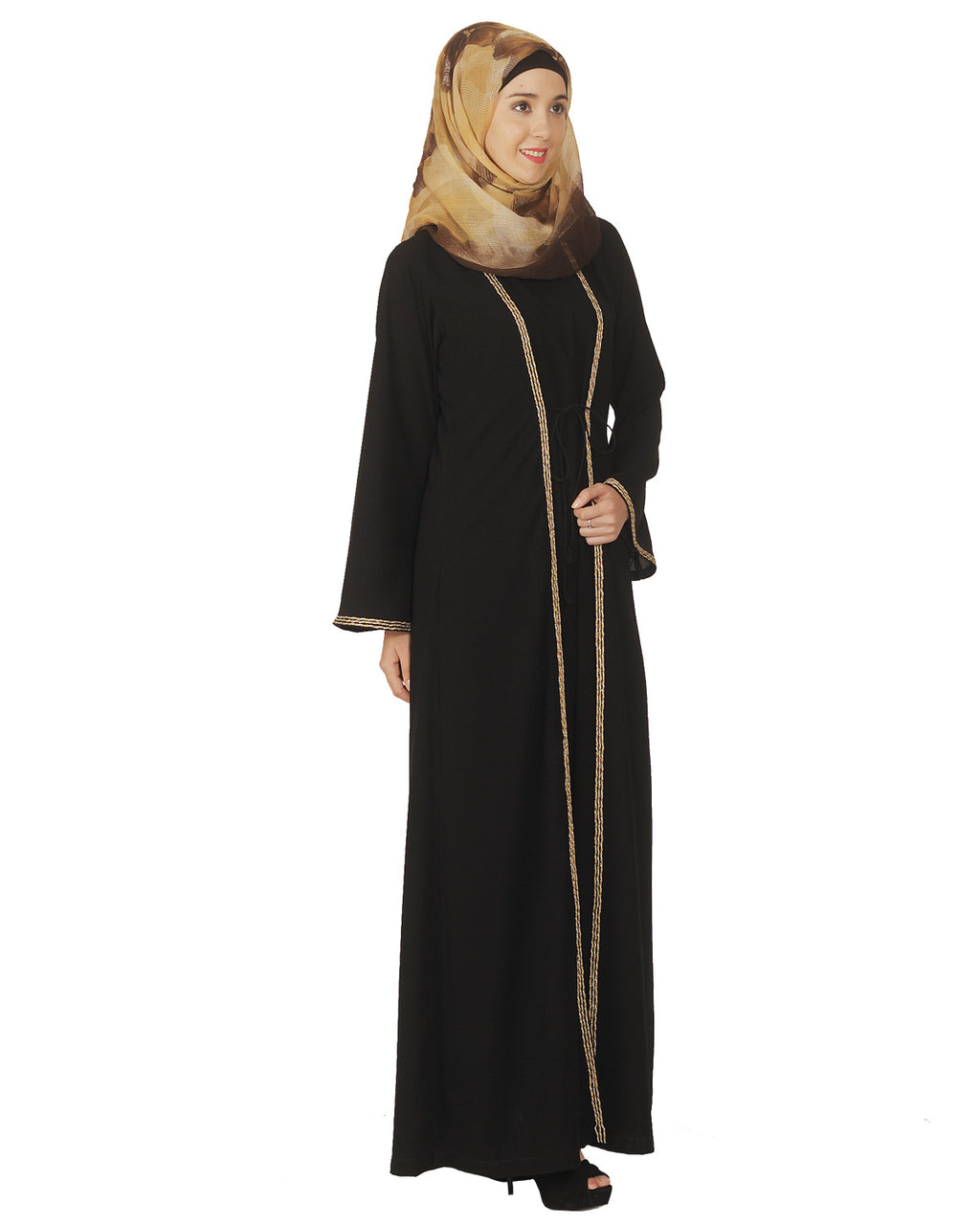 Jacket Style Closed Abaya