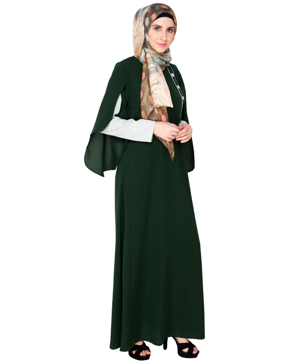 Tulip Sleeved Side Open Abaya