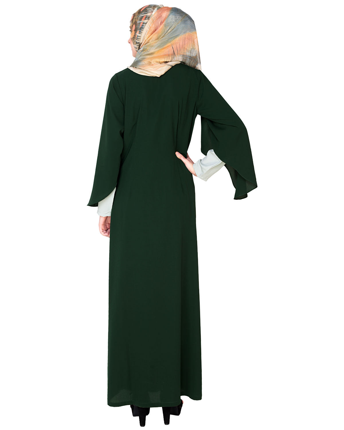 Tulip Sleeved Side Open Abaya