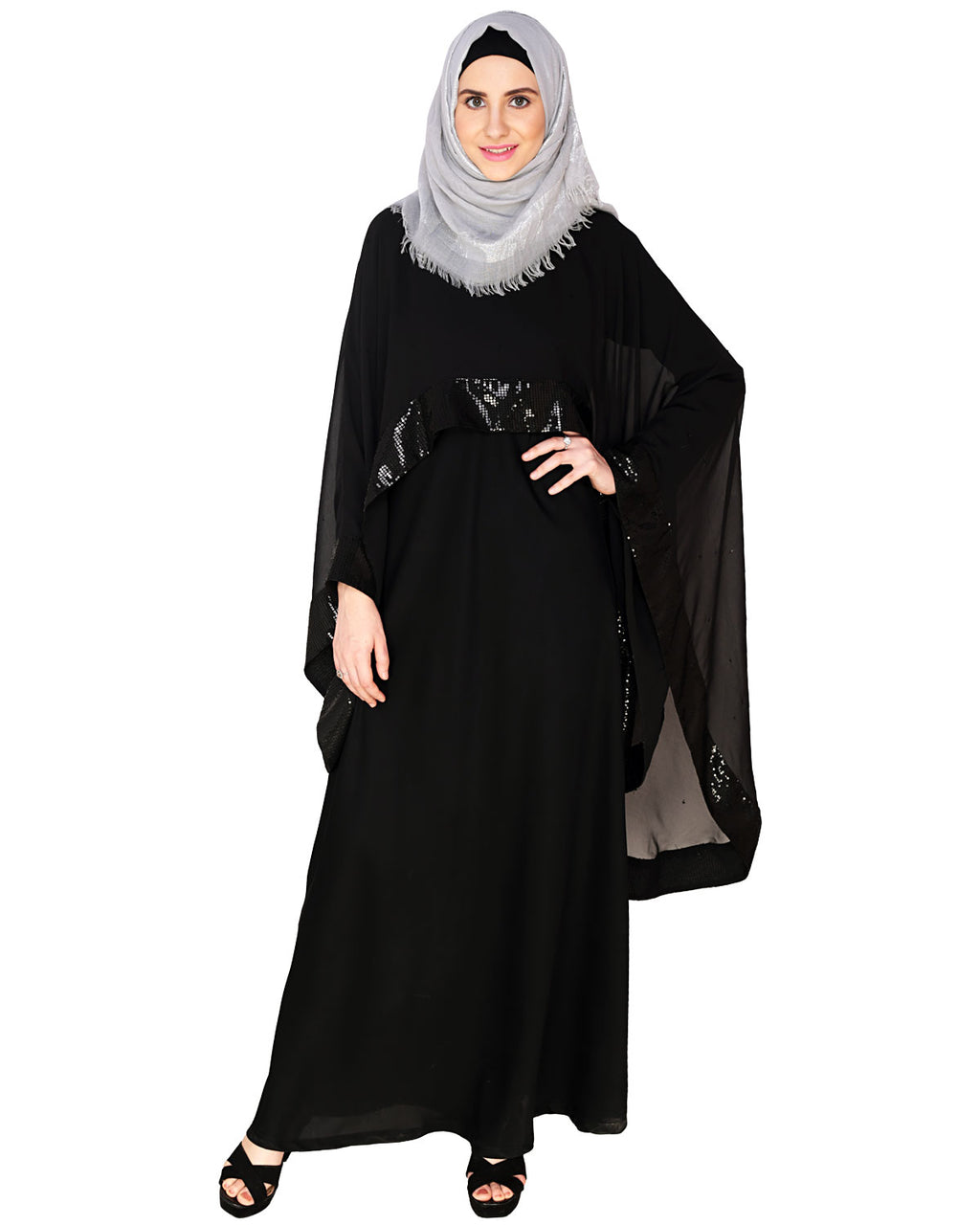 Black Cape Abaya