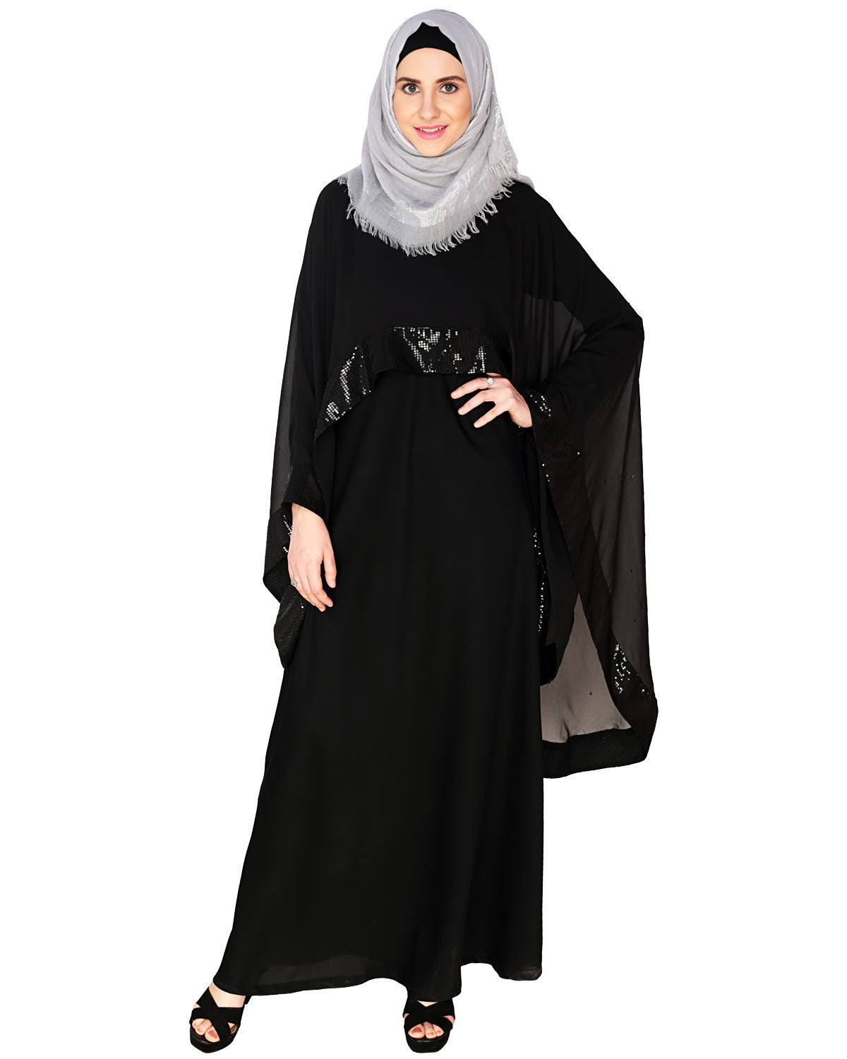 Black Cape Abaya