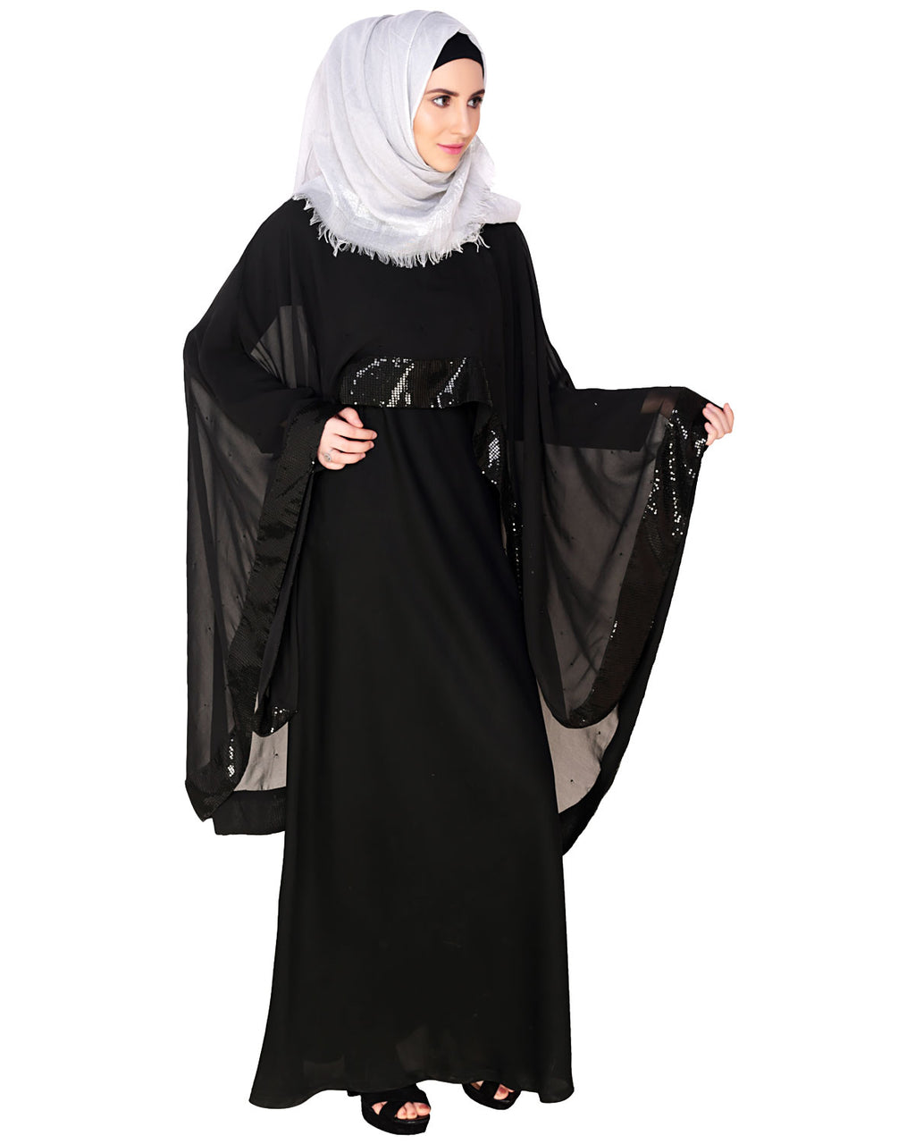 Black Cape Abaya