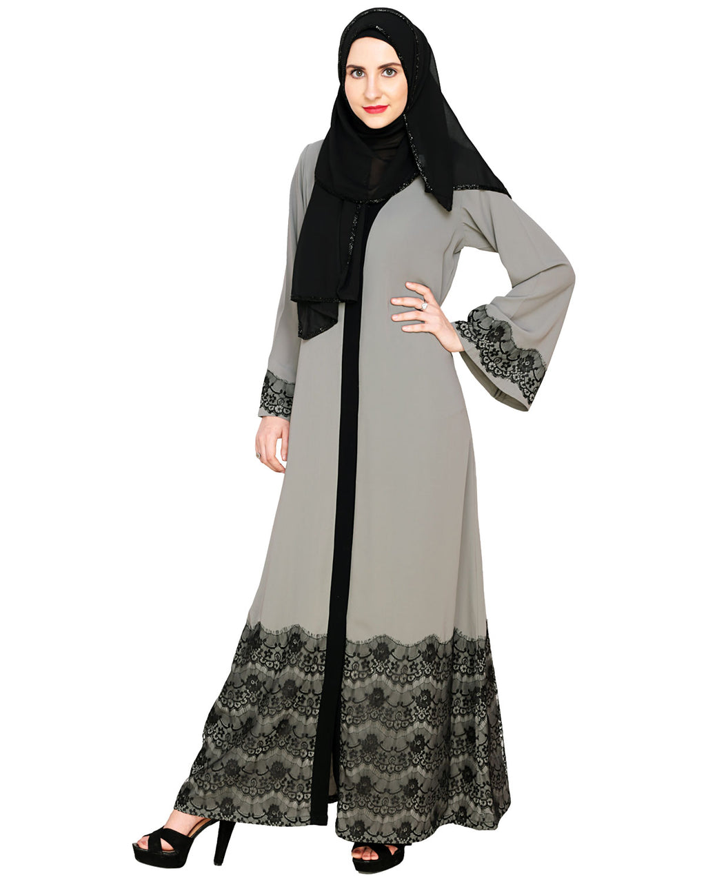 Iconic Laced Abaya