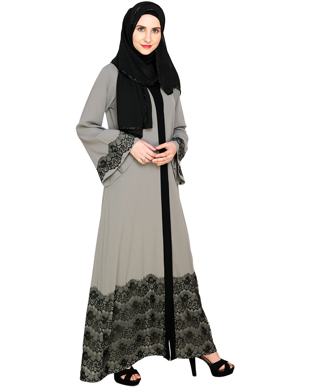 Iconic Laced Abaya