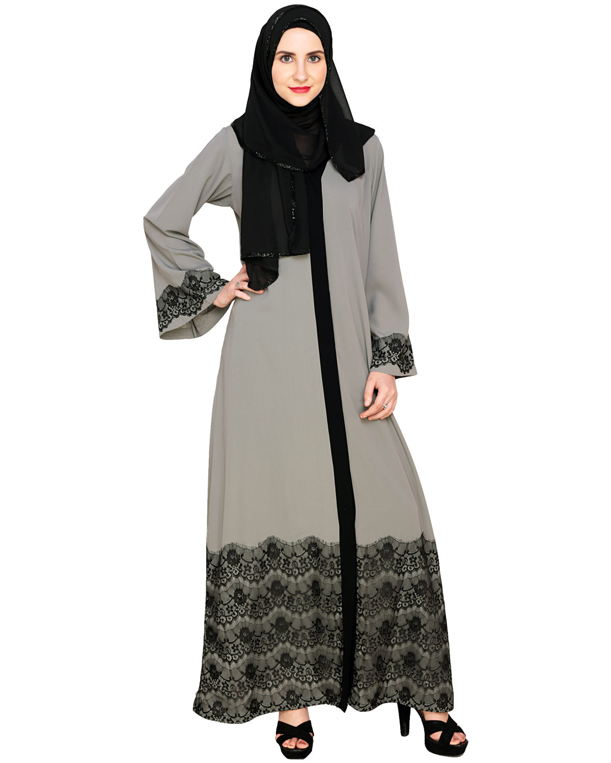 Iconic Laced Abaya
