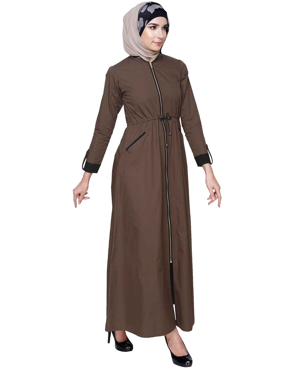 Drawstring Coat Abaya