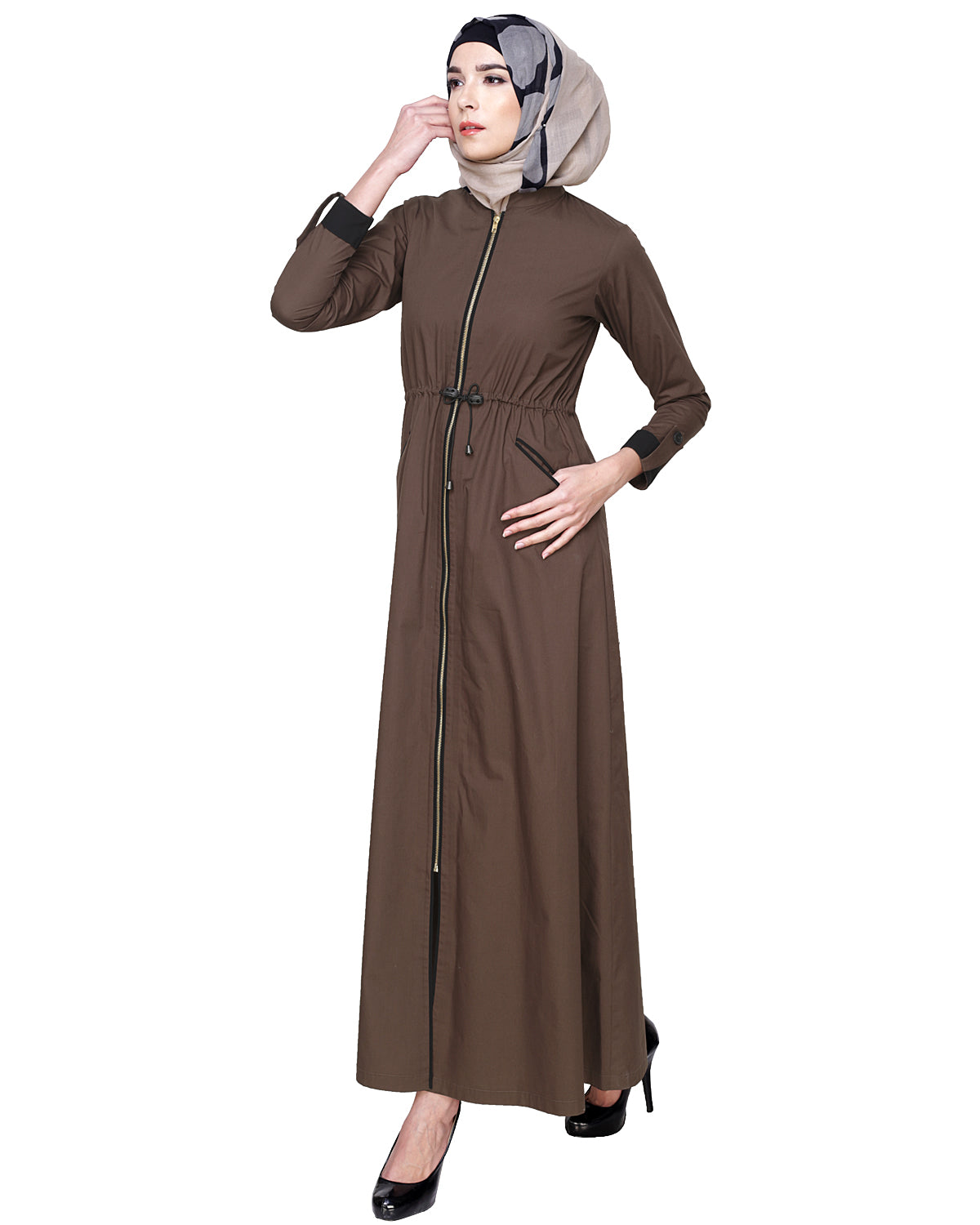 Drawstring Coat Abaya