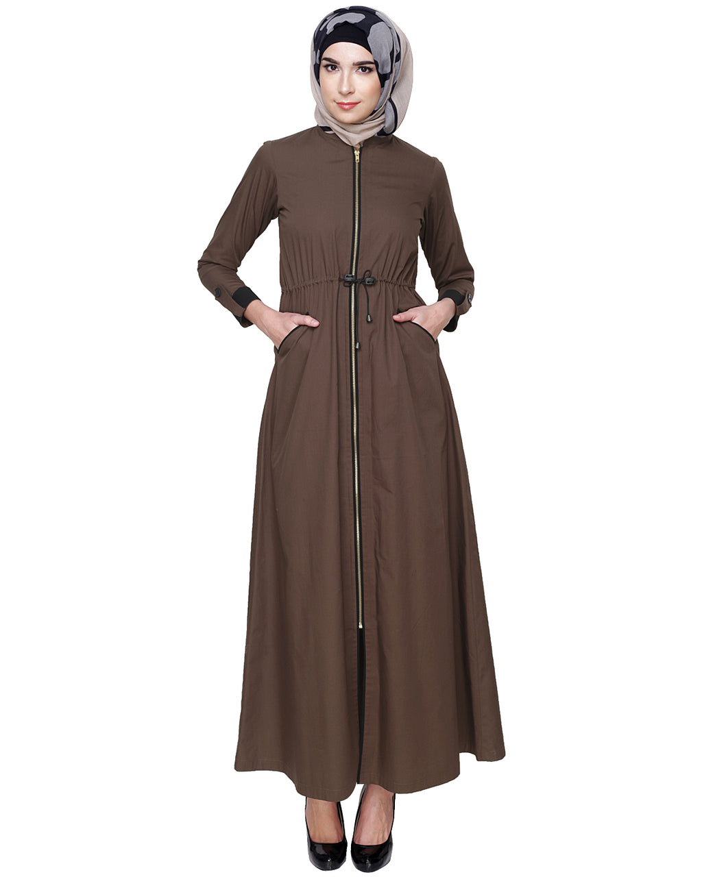 Drawstring Coat Abaya