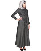 Black Denim Designer Abaya