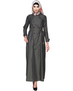 Black Denim Designer Abaya