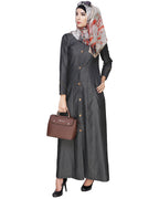 Denim Flared Abaya
