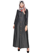 Denim Flared Abaya