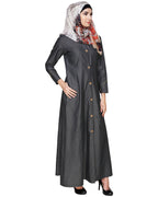 Denim Flared Abaya
