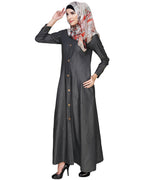 Denim Flared Abaya