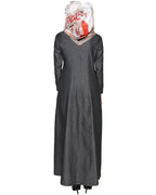 Denim Flared Abaya