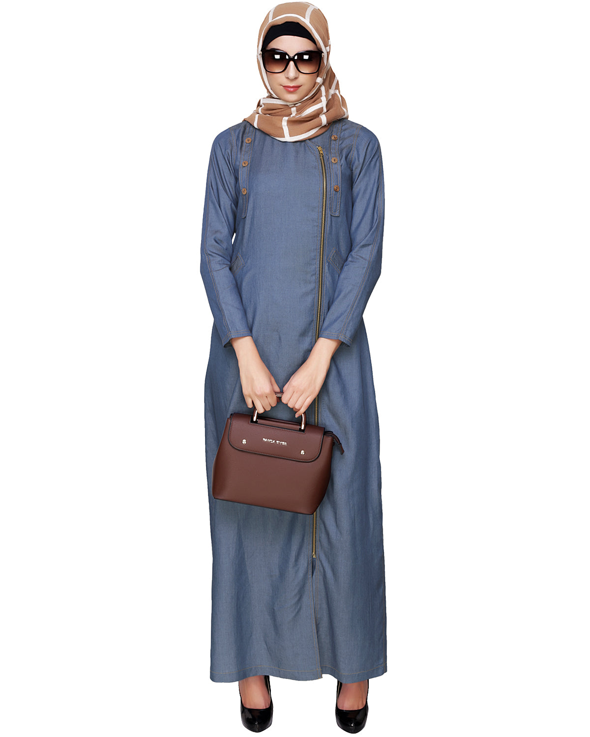Chic Denim Abaya