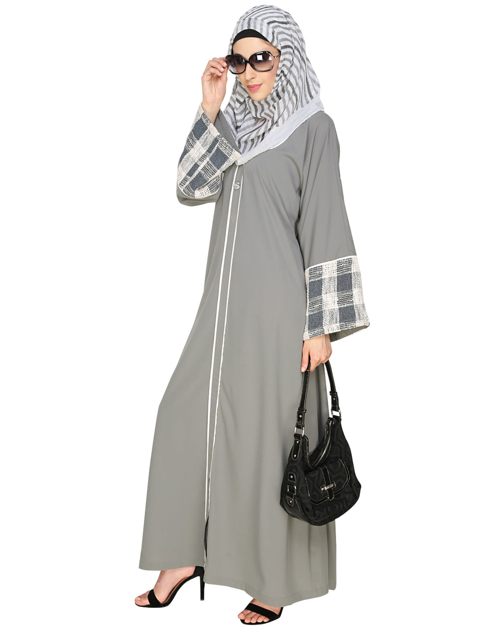 Graceful Crochet Lace Abaya