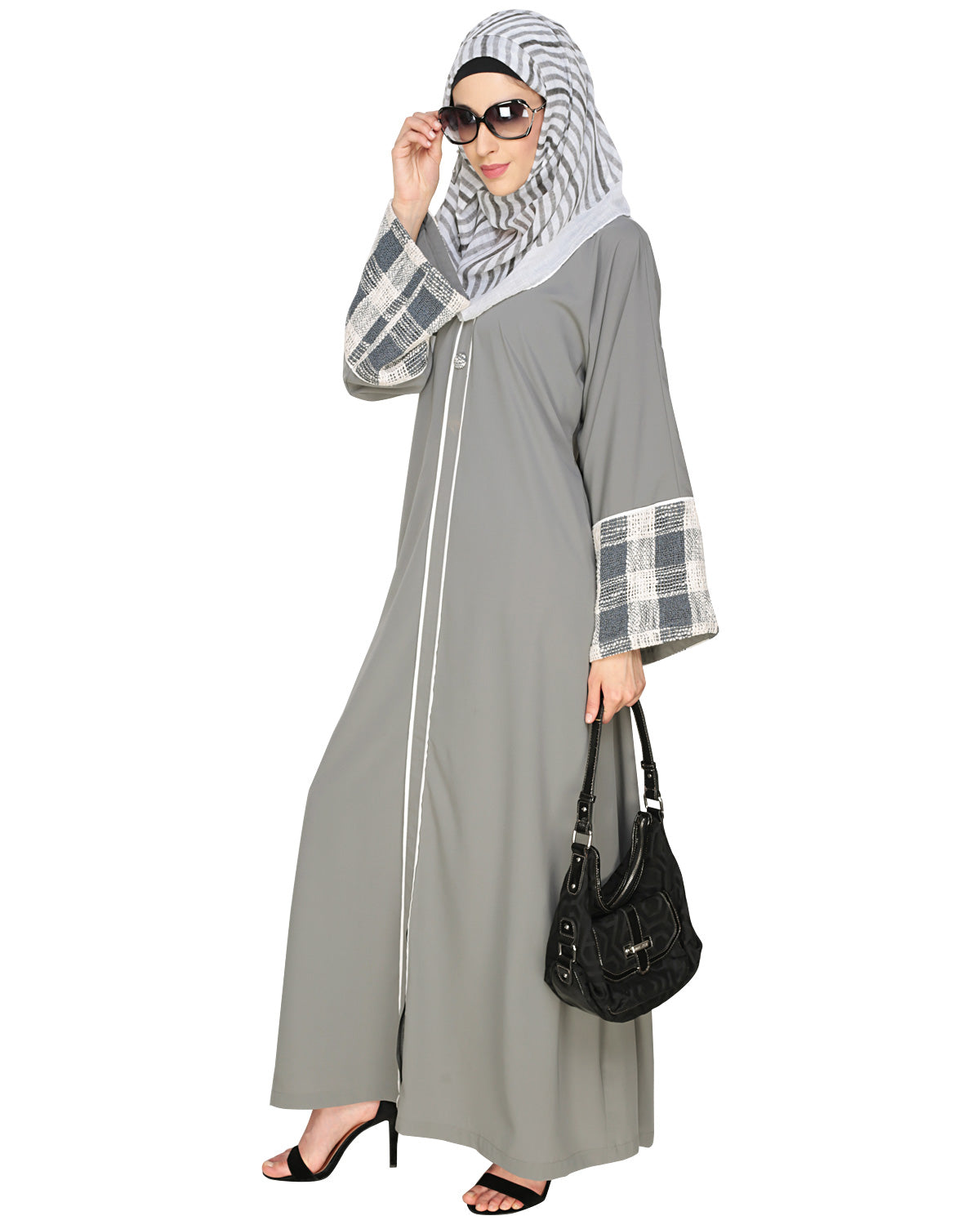 Graceful Crochet Lace Abaya